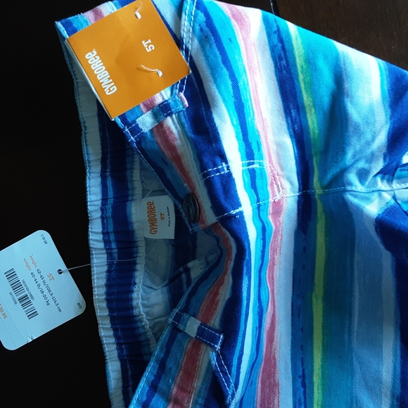 New Gymboree Colorful Stripe Shorts with Pockets NWT - Picture 3 of 3